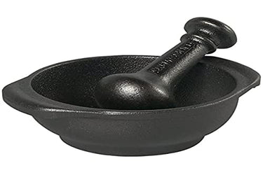 SKEPPSHULT Mörser und Stößel, Gusseisen, Schwarz, Grau, Diameter: 11 cm im Sale